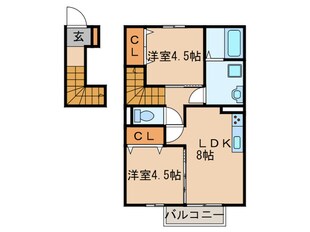 プレミールNakamaⅤの物件間取画像